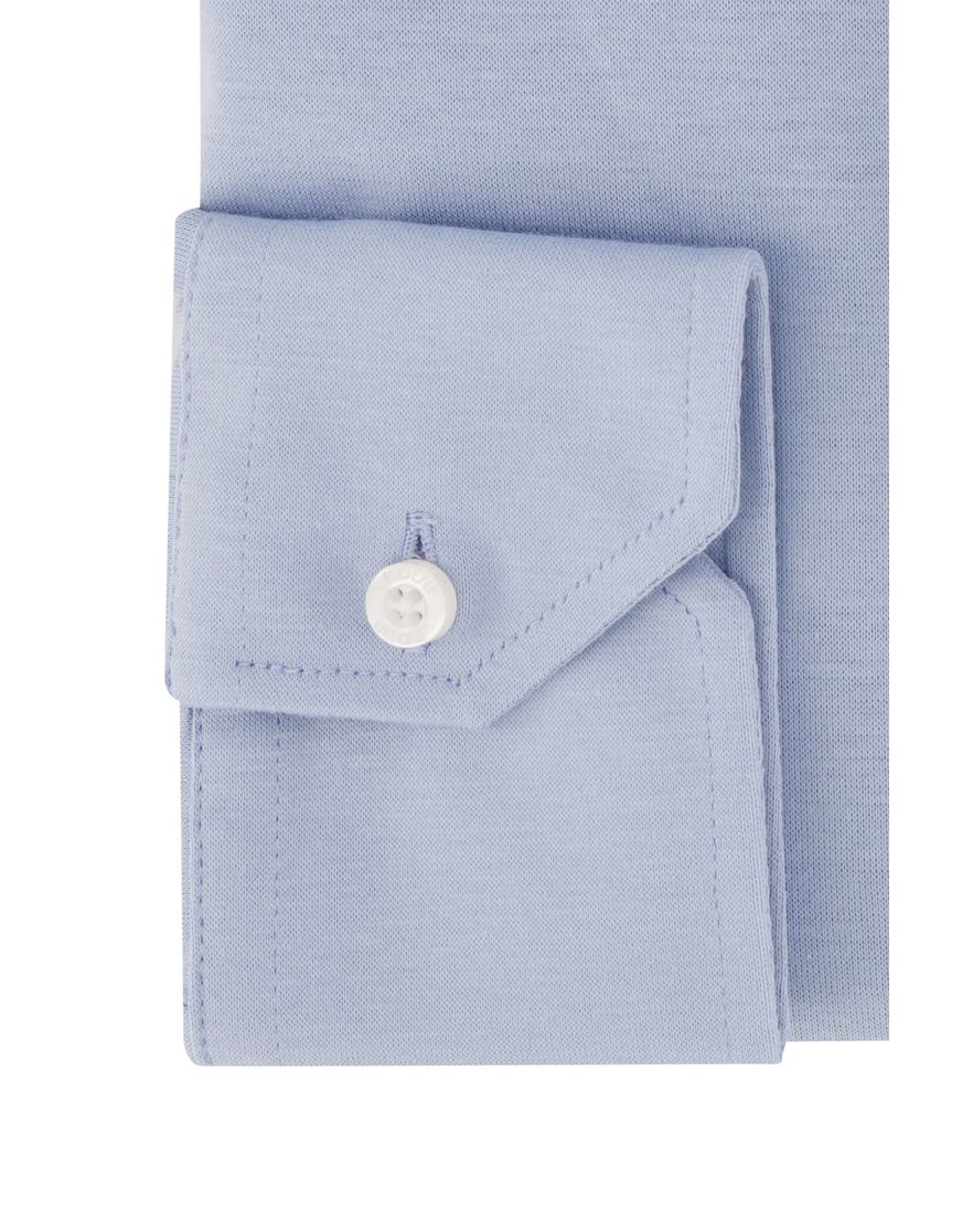 Ledub overhemd mouwlengte 7 normale fit lichtblauw
