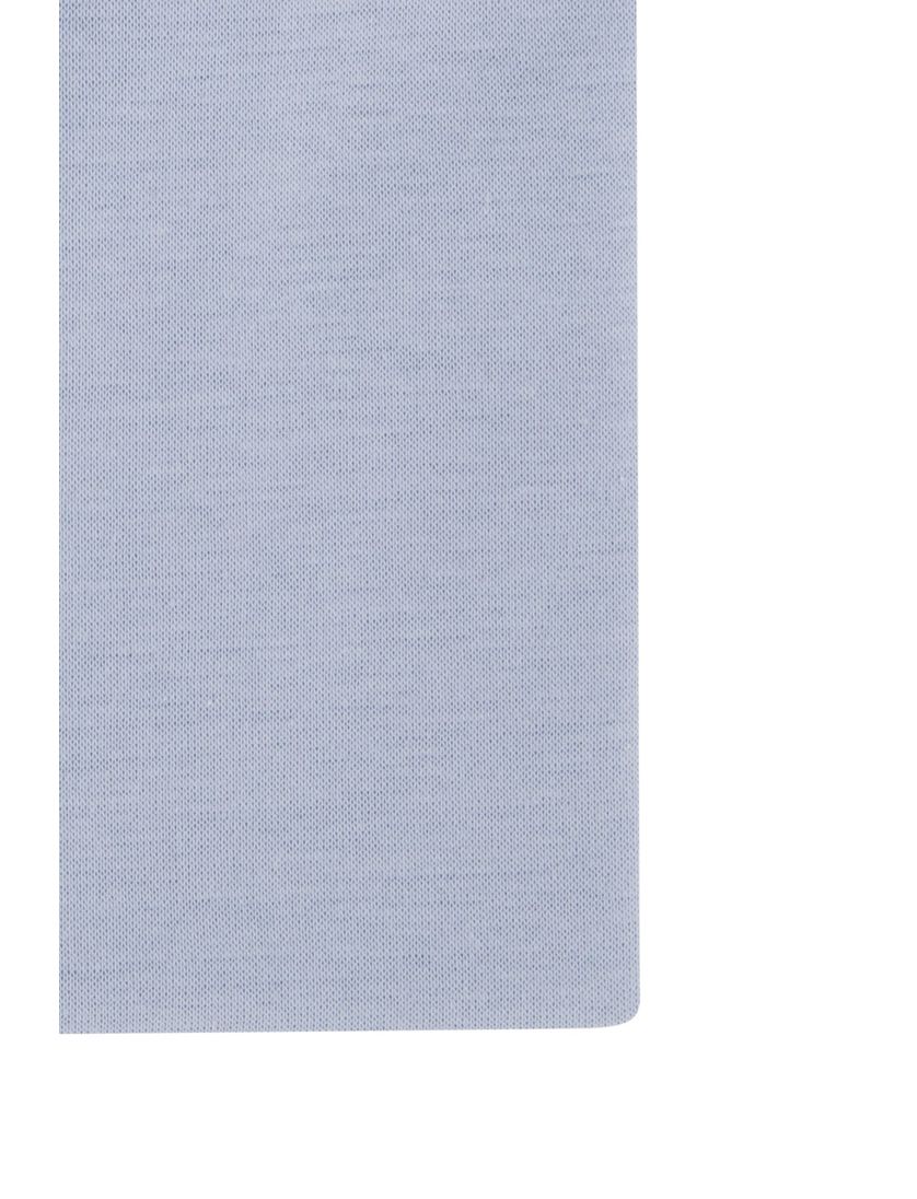 Ledub overhemd mouwlengte 7 Modern Fit lichtblauw effen katoen normale fit