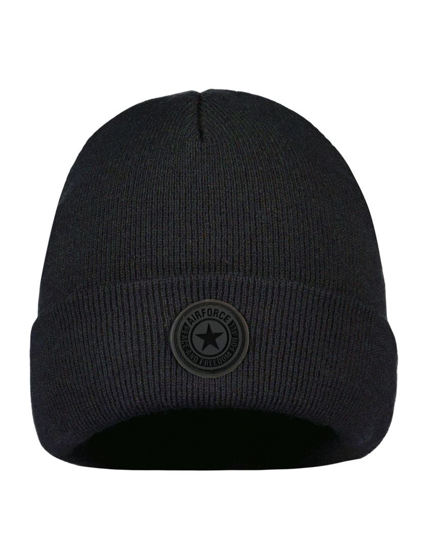 Airforce muts donkerblauw effen