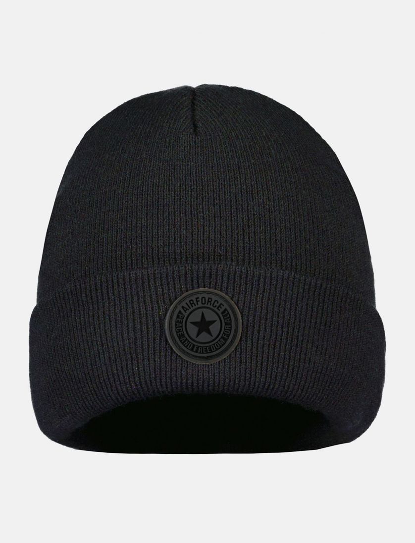 Airforce muts donkerblauw effen