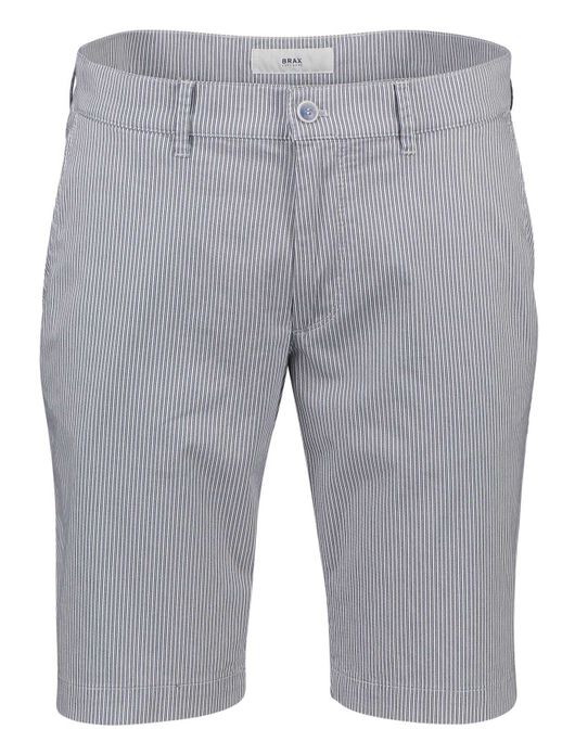 Bermuda Brax strepen blauw wit Modern Fit