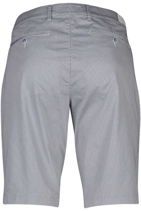 Bermuda Brax strepen lichtblauw wit Modern Fit