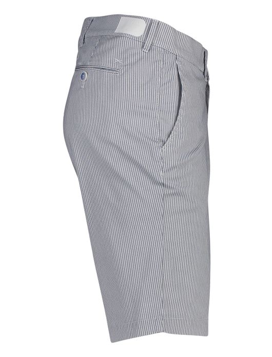 Bermuda Brax strepen blauw wit Modern Fit