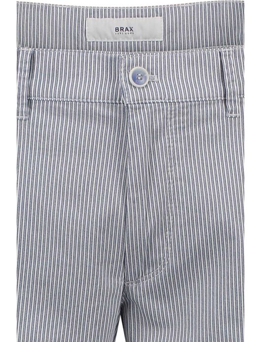 Bermuda Brax strepen blauw wit Modern Fit