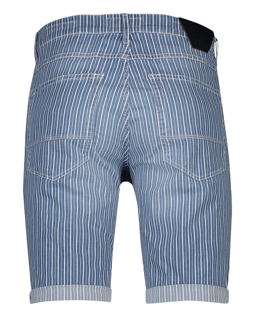 Brax 5-p korte broek strepen denim Chris