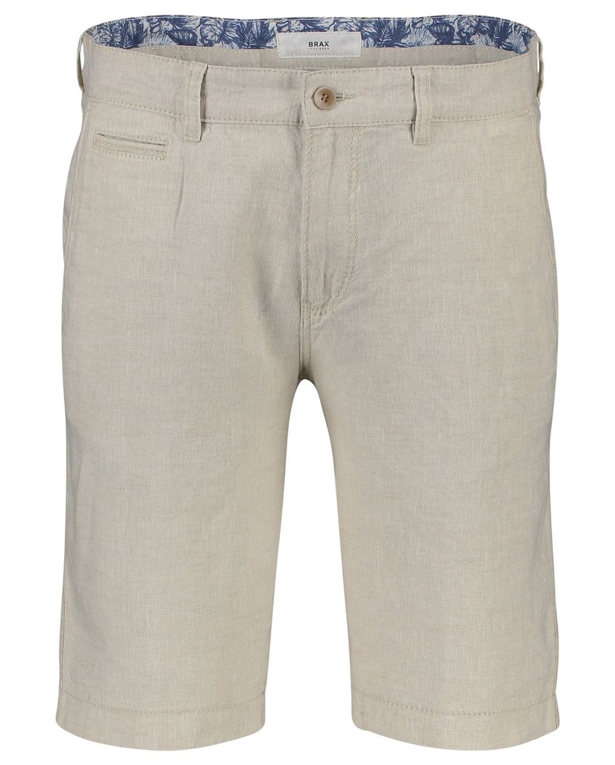Linnen bermuda Brax beige Regular Fit