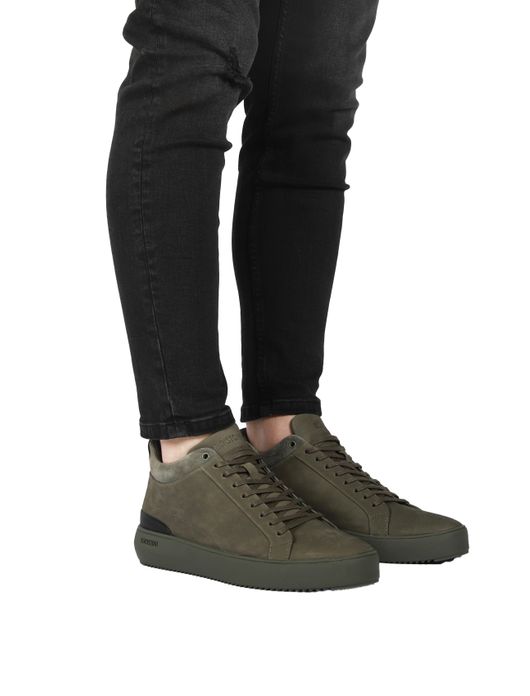 schoen Blackstone effen leer groen