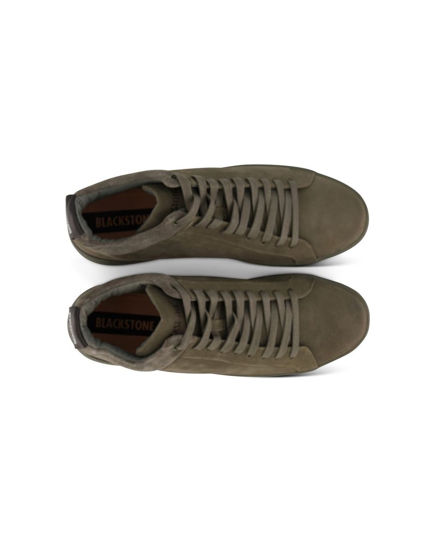 Blackstone schoen groen effen leer