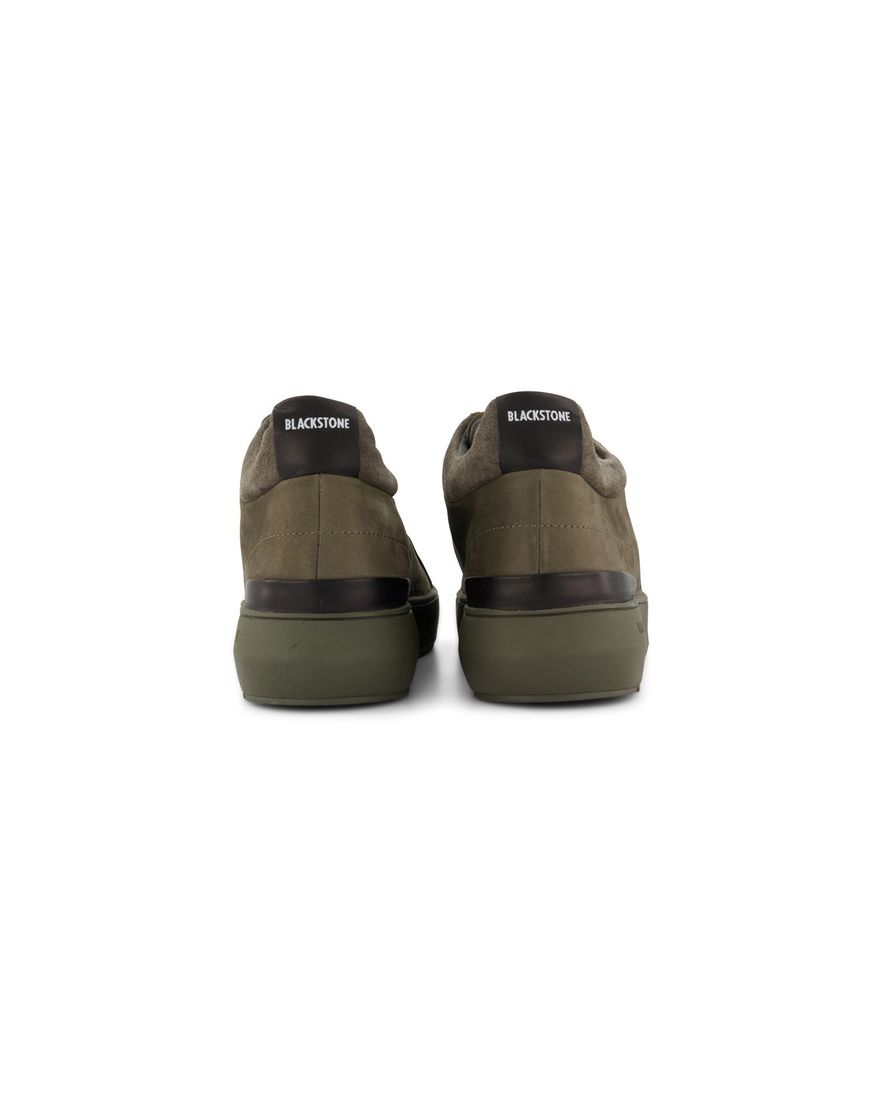 Blackstone schoen groen effen leer