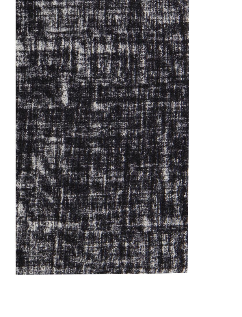 Blue Industry casual overhemd zwart geprint katoen slim fit