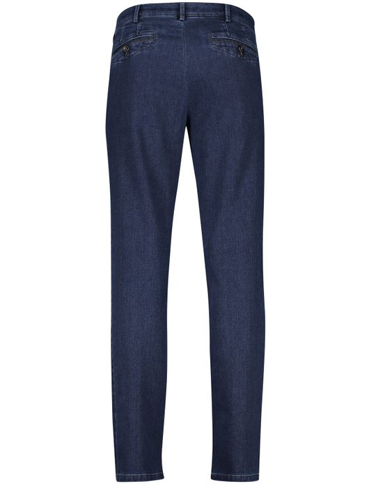 jeans Meyer blauw effen katoen, polyester, stretch, wol Chicago