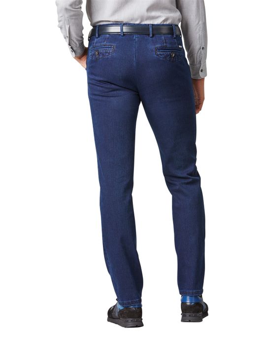 jeans Meyer blauw effen katoen, polyester, stretch, wol Chicago