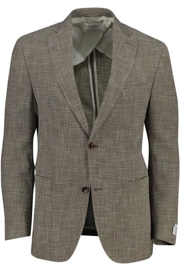 Carl Gross colbert Carl Gross grijs geruit wol normale fit