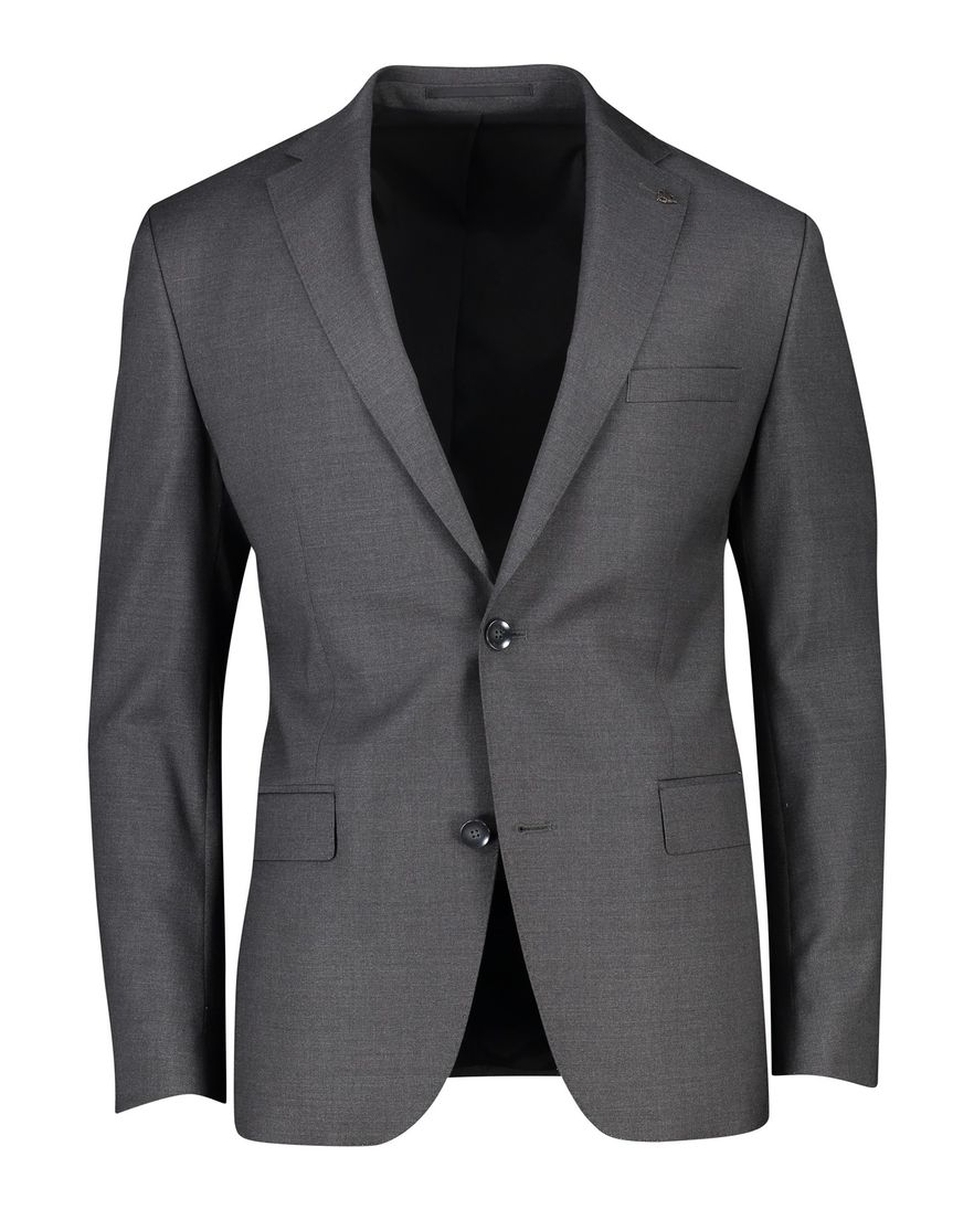 Roy Robson colbert mix & match grijs effen wol normale fit zakken