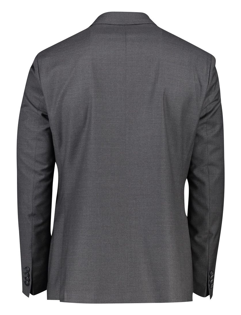 Roy Robson colbert mix & match grijs effen zakken wol normale fit