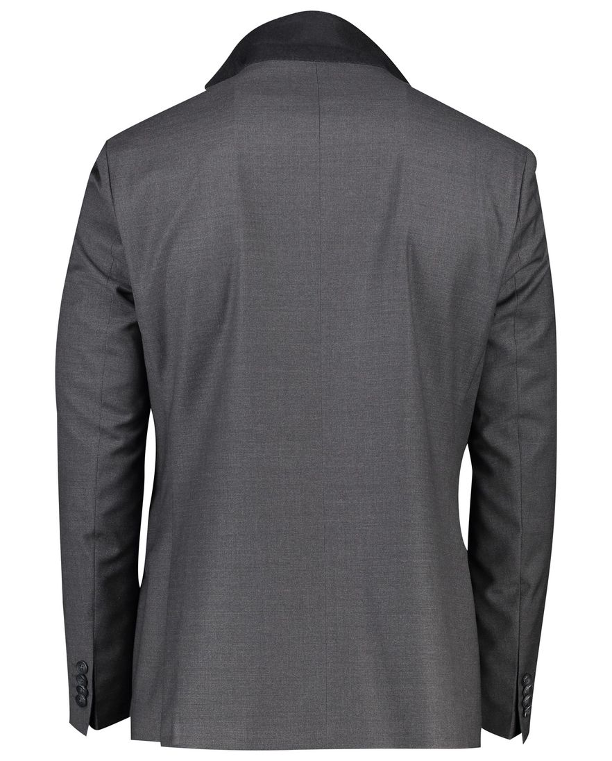 Roy Robson colbert mix & match grijs effen wol normale fit zakken