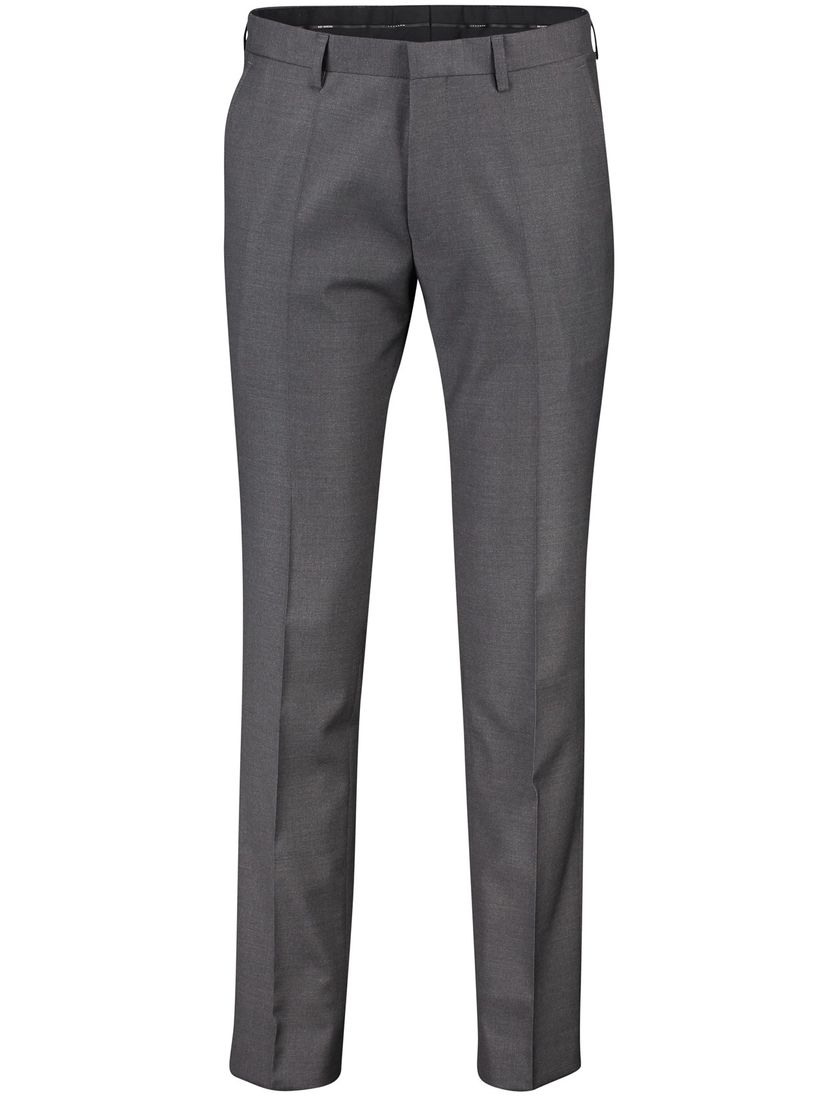 Roy Robson pantalon mix en match grijs effen wol ritssluiting normale fit