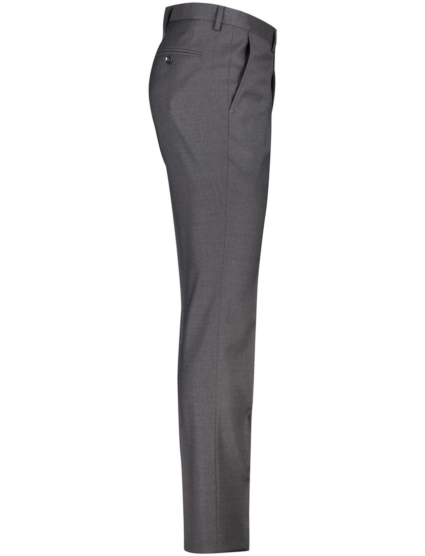 Roy Robson pantalon mix en match grijs effen wol ritssluiting normale fit