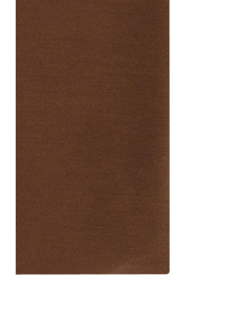 R2 business overhemd bruin effen katoen slim fit