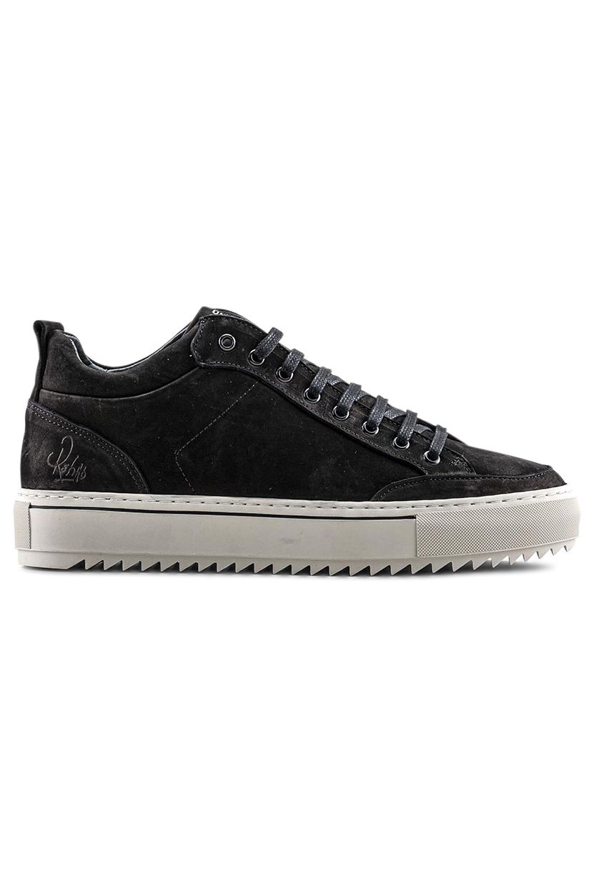 Rehab sneakers Craig effen leer zwart