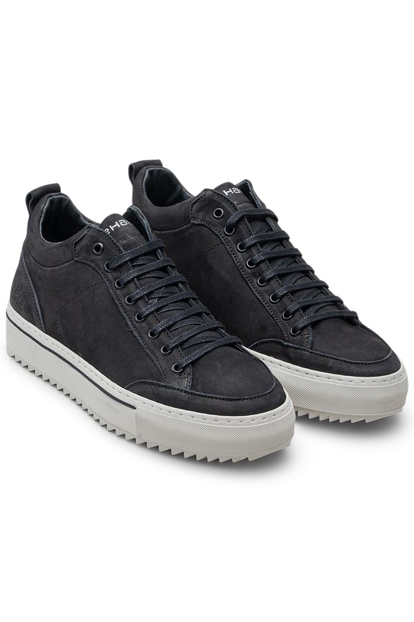 Rehab sneakers Craig effen leer zwart