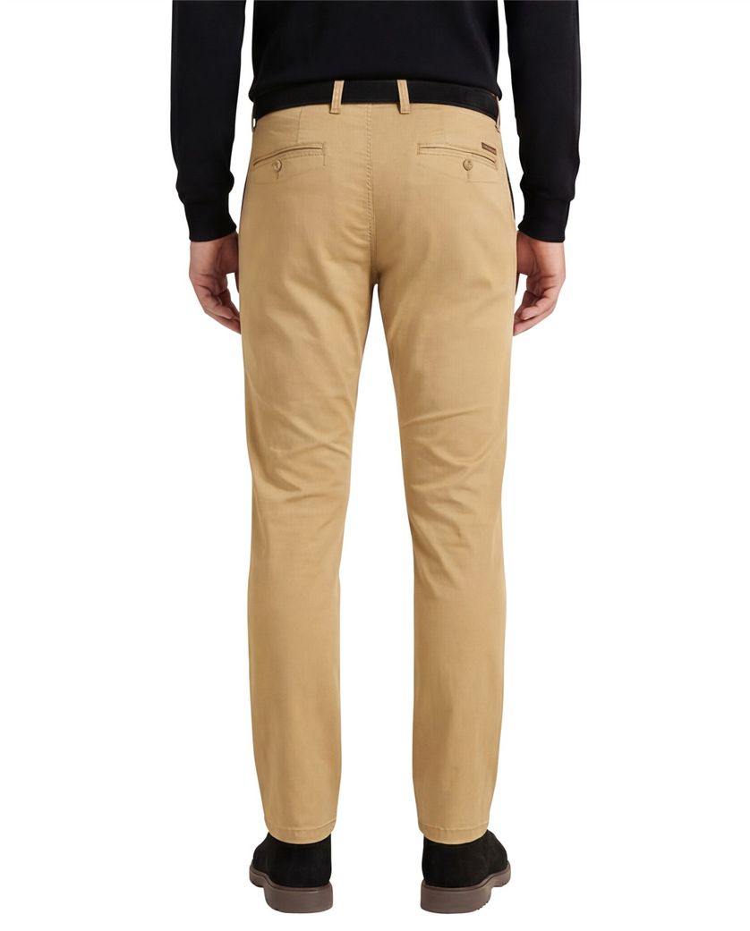 Gardeur katoenen broek geel effen katoen