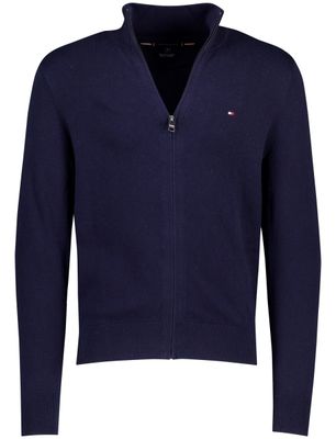 Tommy Hilfiger Tommy Hilfiger vest effen donkerblauw katoen