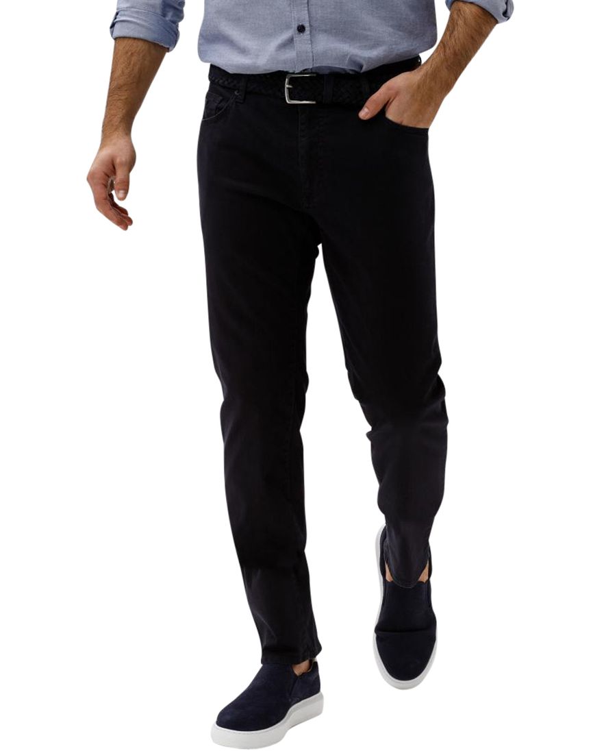 Brax broek 5-pocket donkerblauw straight fit