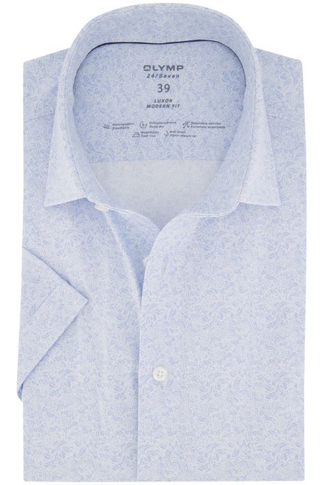 Olymp overhemd korte mouw normale fit lichtblauw