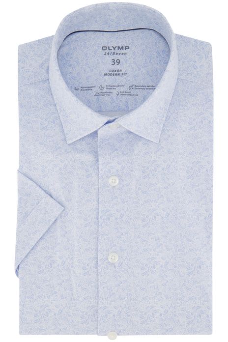 Olymp overhemd korte mouw normale fit lichtblauw