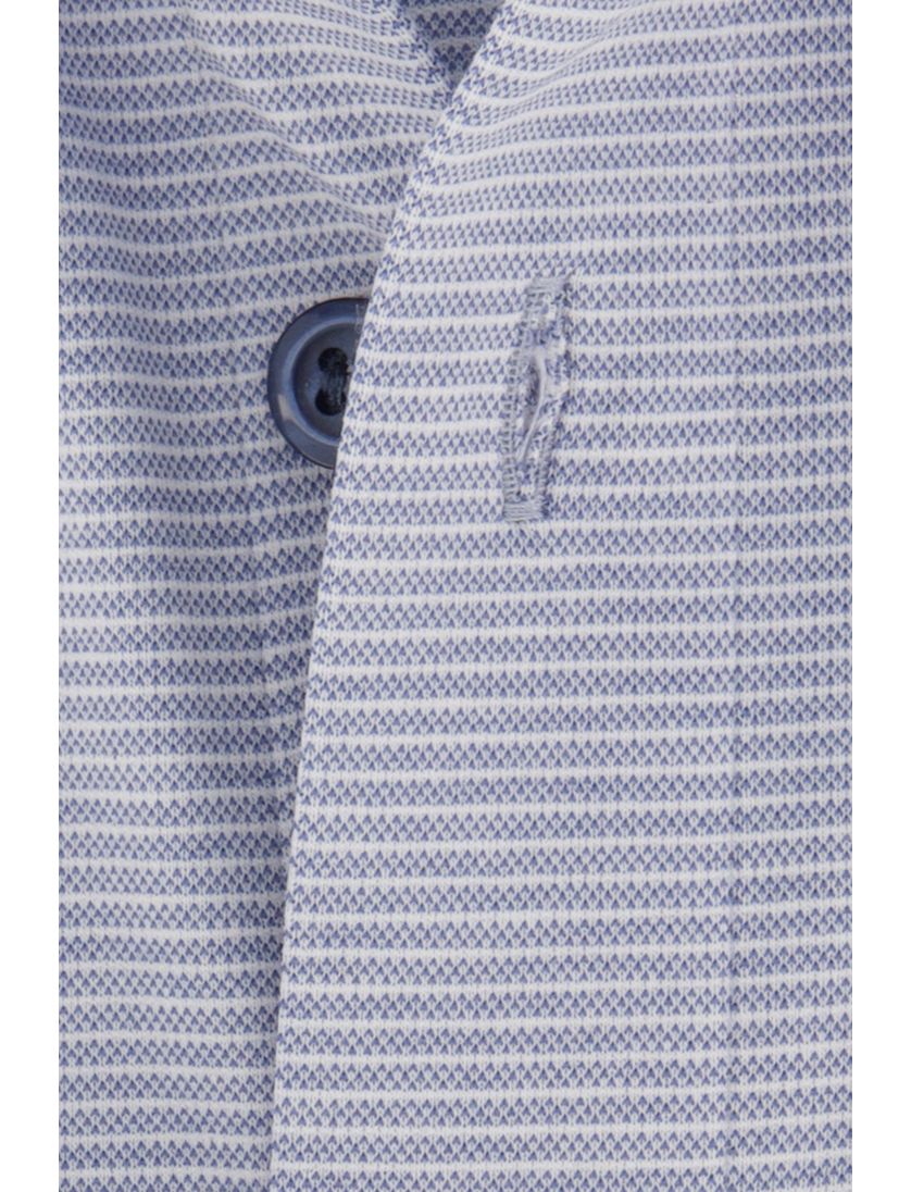 Zakelijk Olymp overhemd blauw gestreept extra slim fit