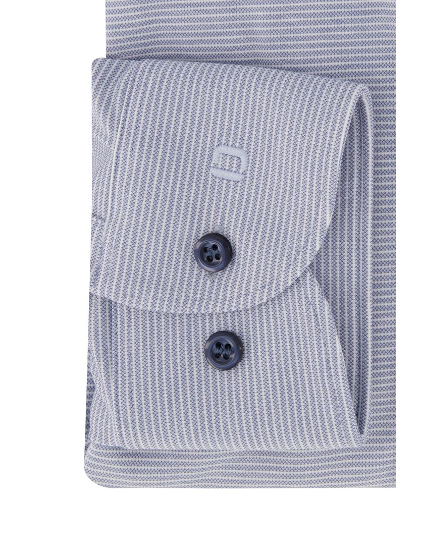 Zakelijk Olymp overhemd blauw gestreept extra slim fit