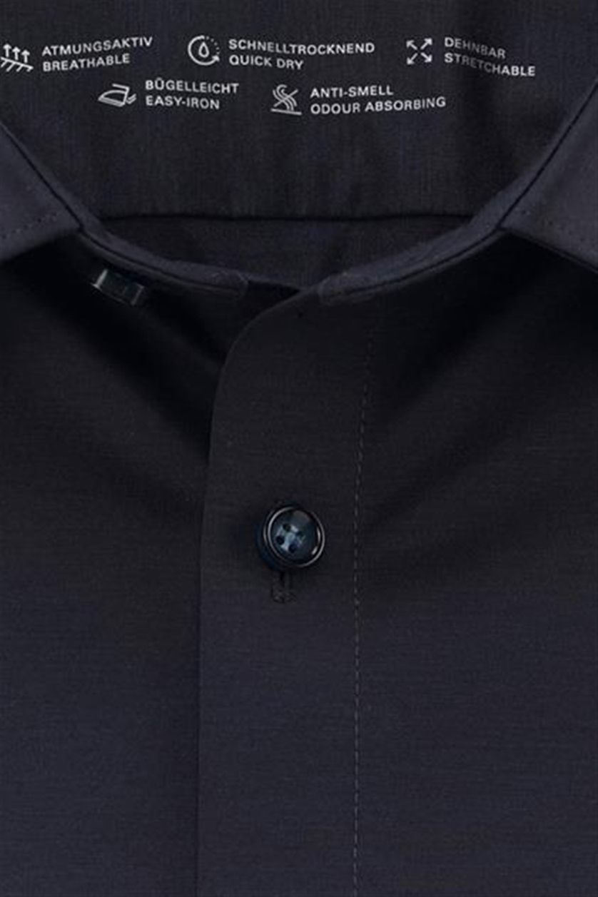OLYMP overhemd super slim fit donkerblauw katoen ml7