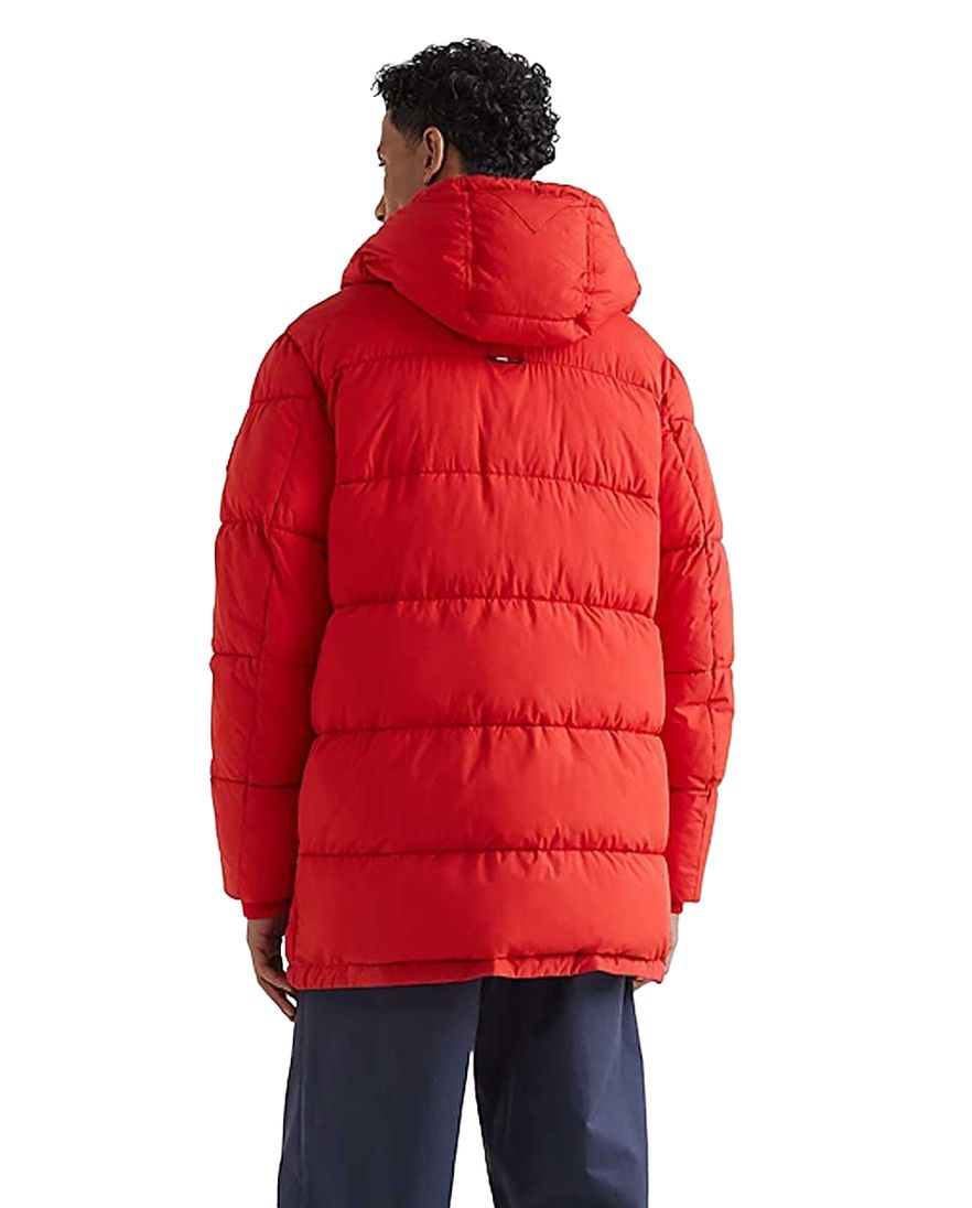 Tommy Hilfiger Big & Tall winterjas rood effen