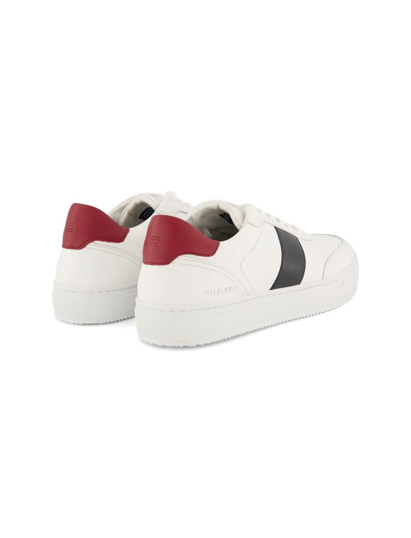 Tommy Hilfiger sneakers effen leer wit