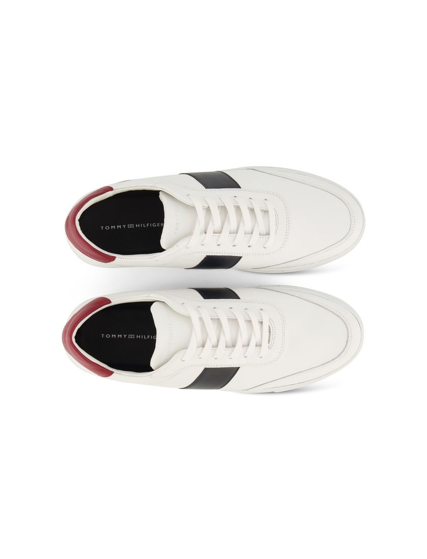 Tommy Hilfiger sneakers effen leer wit