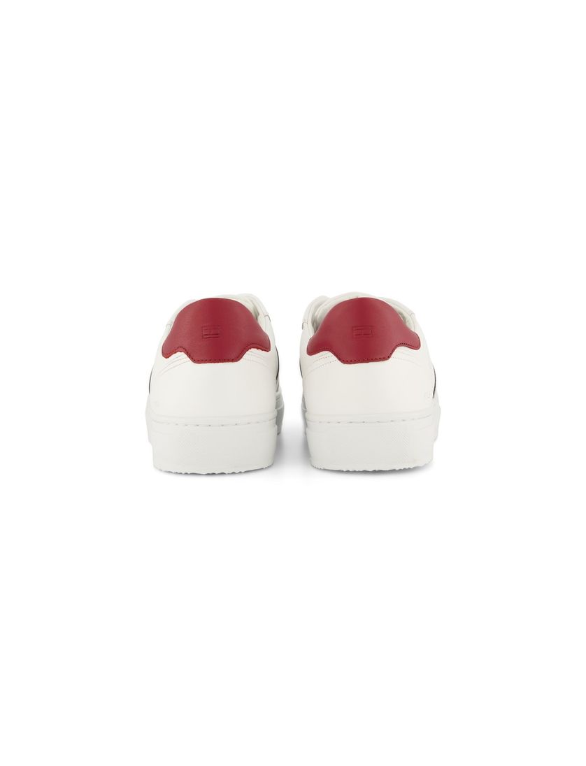 Tommy Hilfiger sneakers effen leer wit
