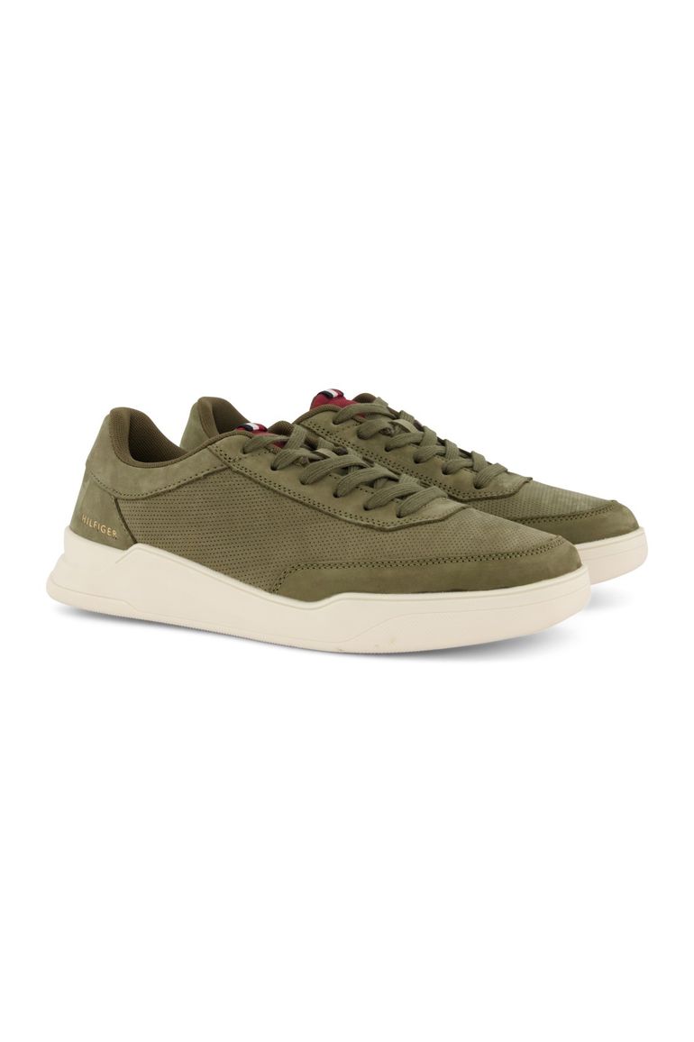 Tommy Hilfiger sneakers groen effen leer