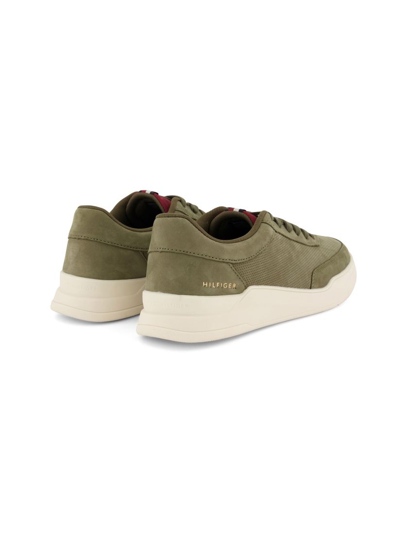 Tommy Hilfiger sneakers effen leer groen