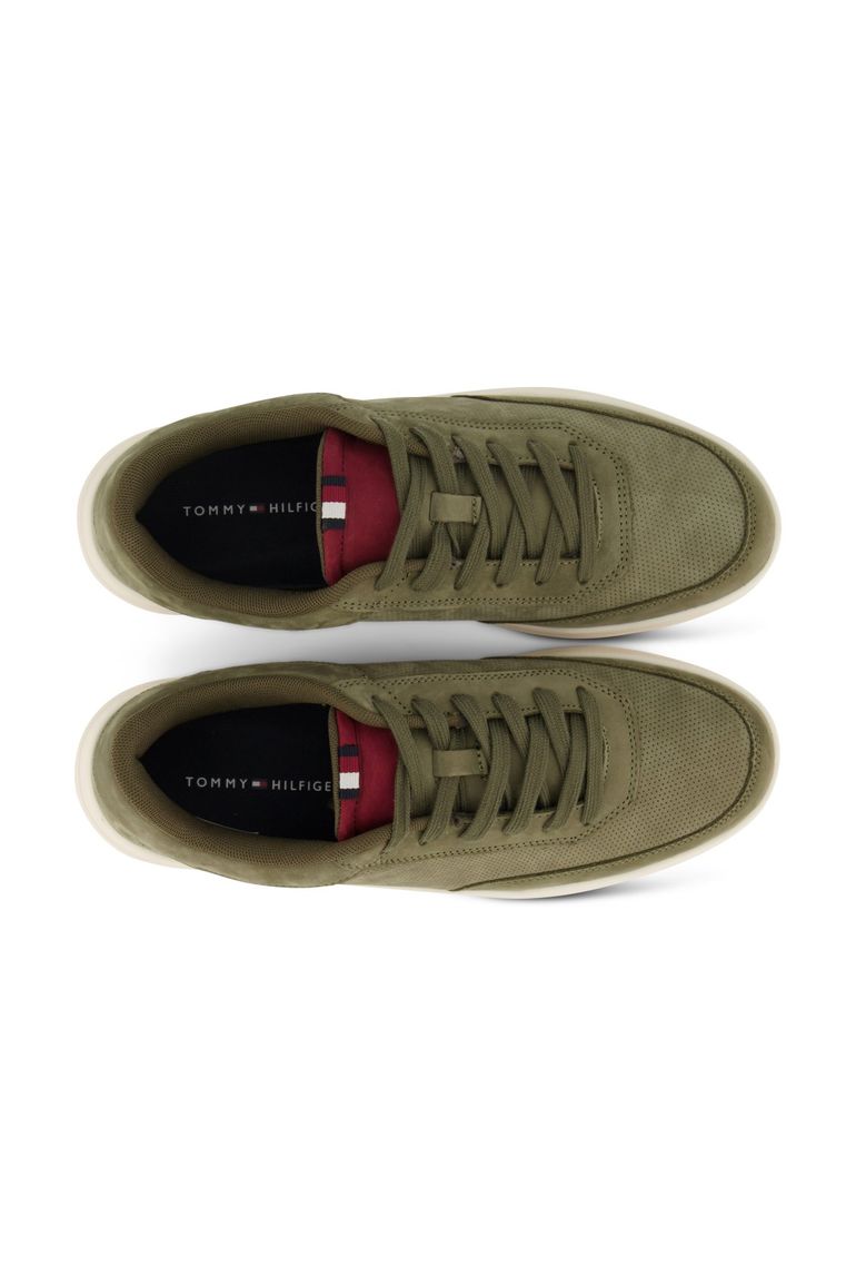 Tommy Hilfiger sneakers groen effen leer