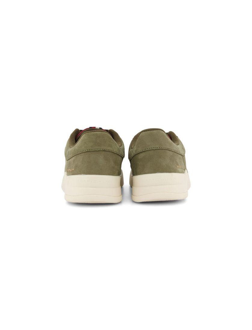 Tommy Hilfiger sneakers effen leer groen