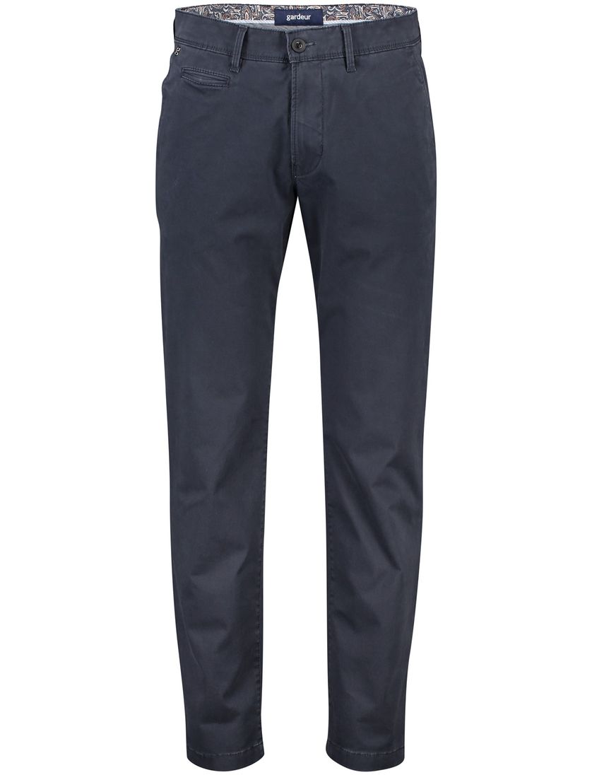 Gardeur chino Benny donkerblauw