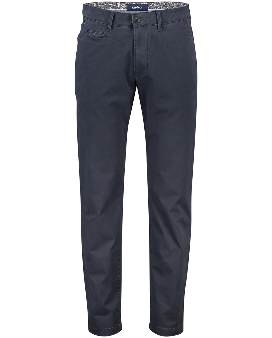 Gardeur chino Benny donkerblauw
