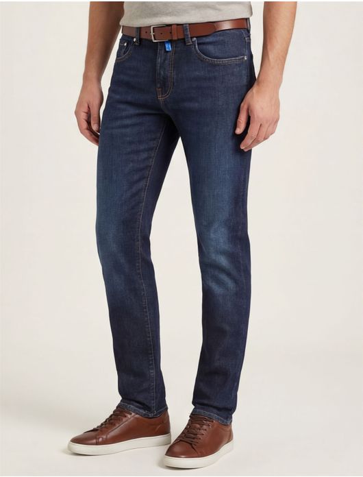 Pierre Cardin Lyon Tapered 5-pocket jeans blauw