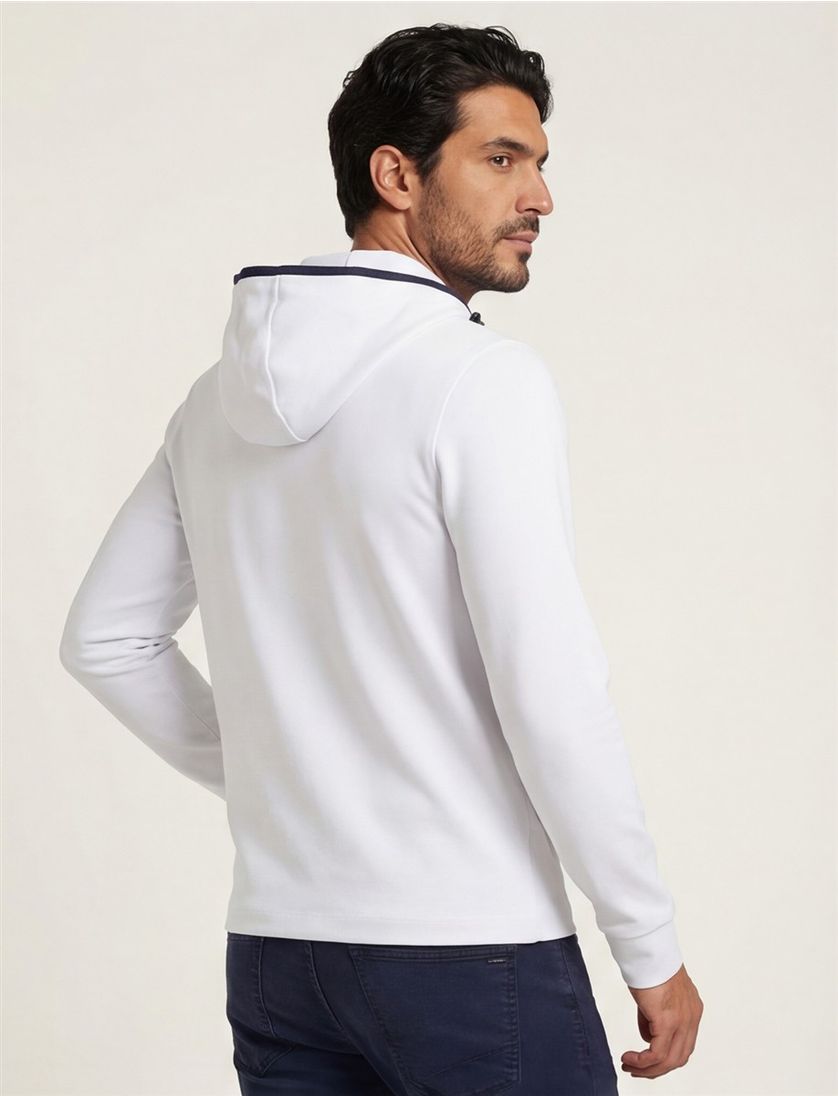 Aeronautica Militare vest wit effen synthetisch