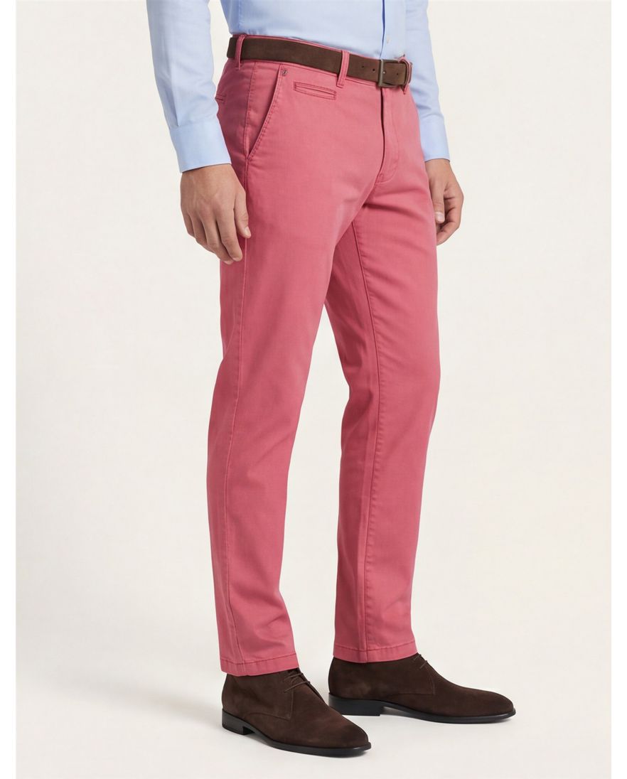 Gardeur Benny Modern fit roze chino
