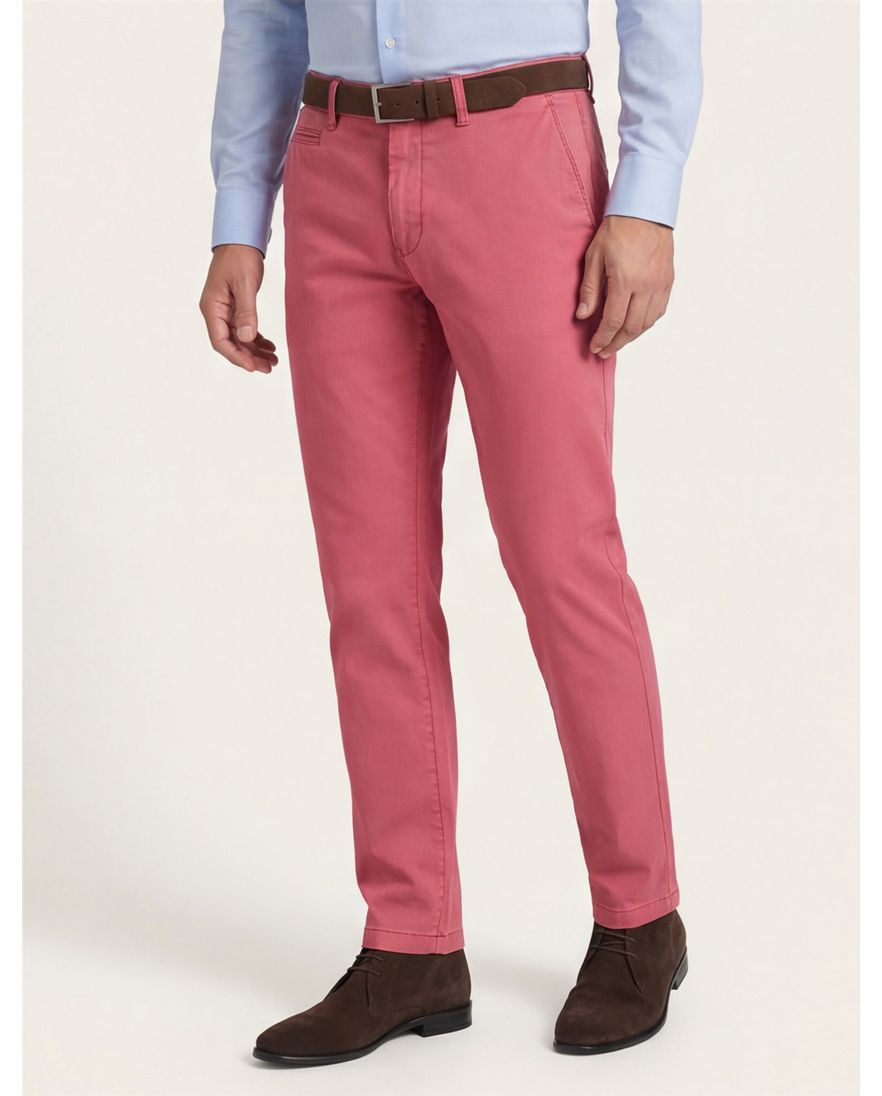 Gardeur Benny Modern fit roze chino