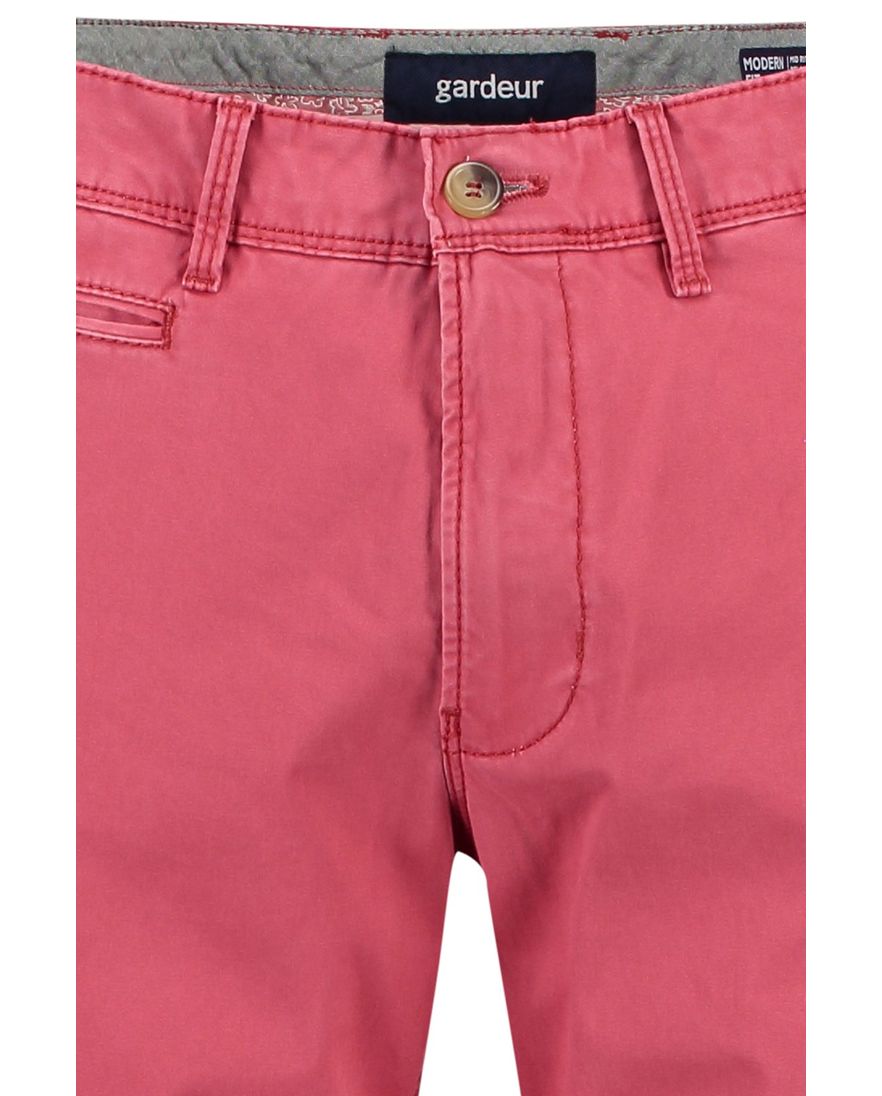 Gardeur Benny Modern fit roze chino