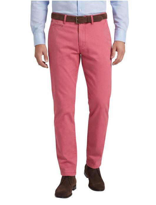 Gardeur Benny Modern fit roze chino