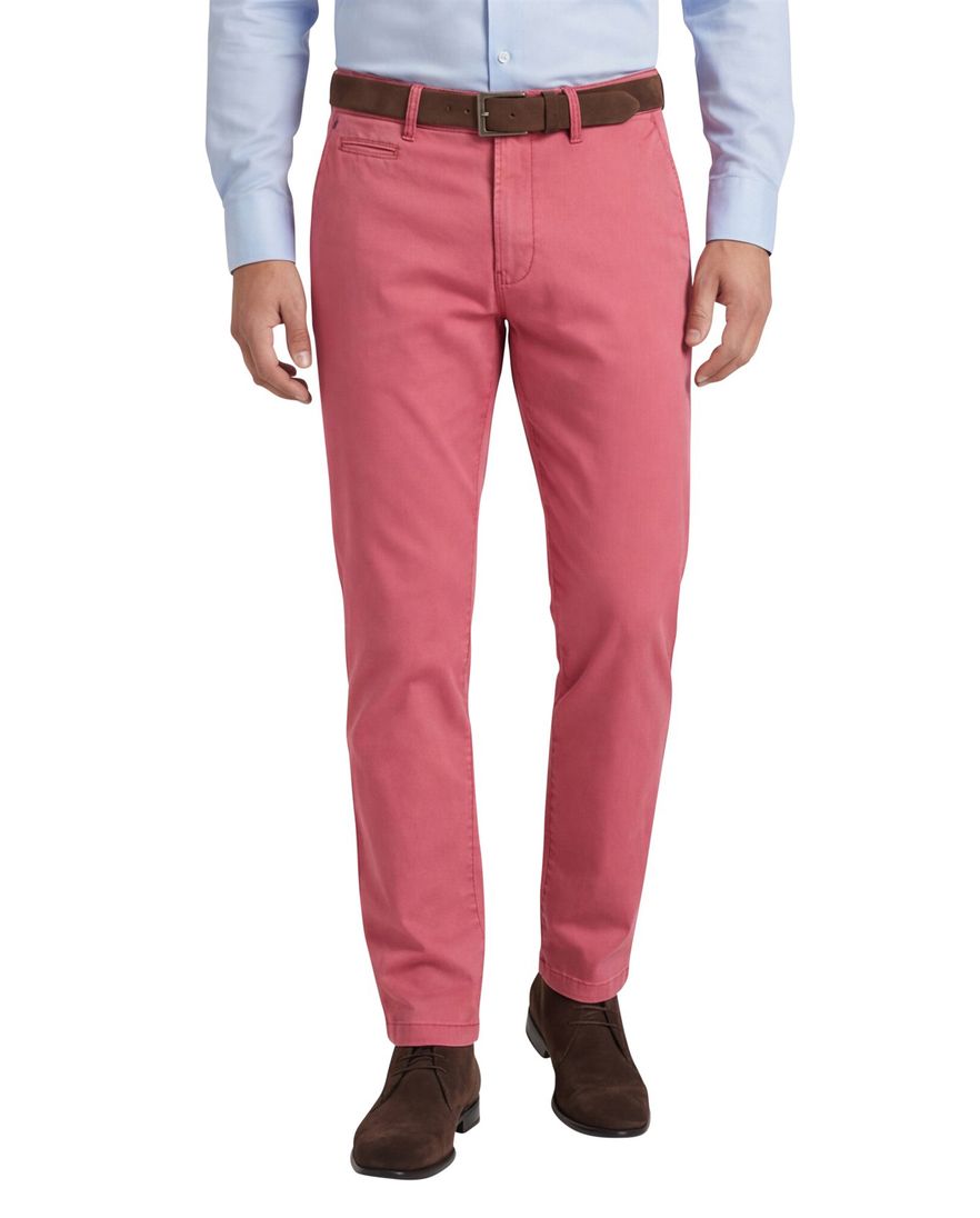 Gardeur Benny Modern fit roze chino